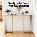 Artiss Console Table Marble Effect White&Gold - RnR Galore