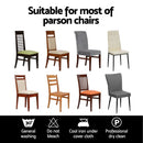 Artiss Dining Chair Covers 6x Slipcovers Spandex Stretch Banquet Wedding Grey - RnR Galore