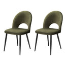 Artiss Dining Chairs Set of 2 Velvet Hollow Green - RnR Galore