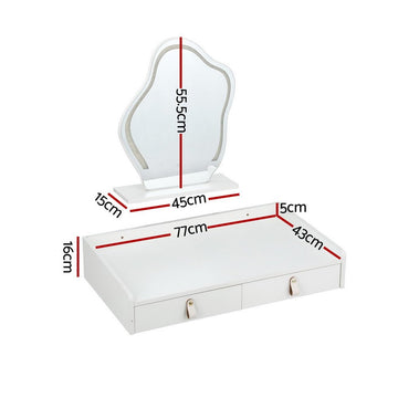 Artiss Dressing Table Floating LED White Daphne - RnR Galore