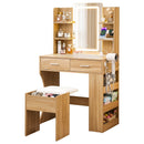 Artiss Dressing Table LED Vanity Desk Set Stool Wood - RnR Galore
