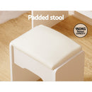 Artiss Dressing Table Set Stool Led White Doria - RnR Galore