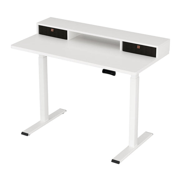 Artiss Electric Standing Desk Dual Motor Office Table With Shelf Drawer120CM - RnR Galore