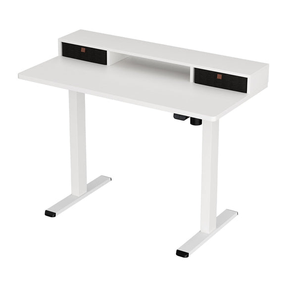 Artiss Electric Standing Desk with Storage Shelf Drawer Office Table 120CM - RnR Galore