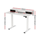 Artiss Electric Standing Desk with Storage Shelf Drawer Office Table 120CM - RnR Galore