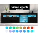 Artiss Entertainment Unit TV Cabinet LED 180cm Black Bobi - RnR Galore