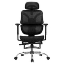 Artiss Ergonomic Office Chair Footrest Black - RnR Galore