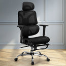 Artiss Ergonomic Office Chair Footrest Black - RnR Galore