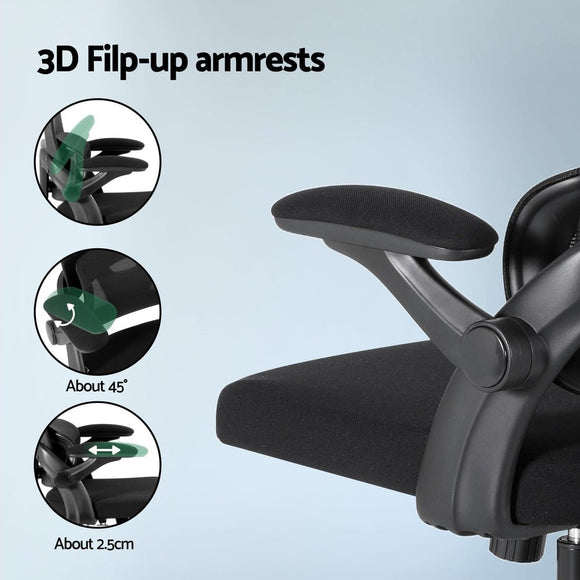 Artiss Ergonomic Office Chair Mesh Chairs Black - RnR Galore