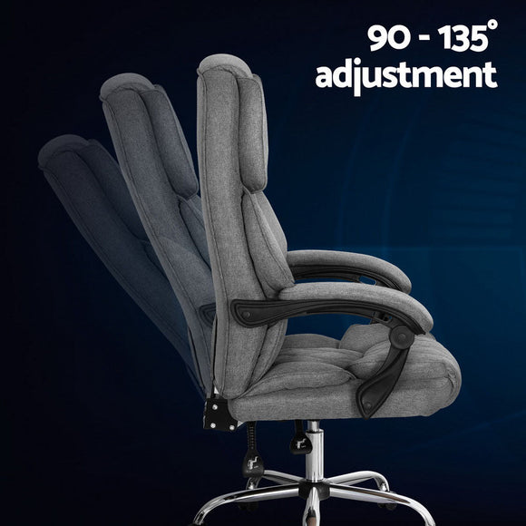 Artiss Executive Office Chair Recliner Grey - RnR Galore