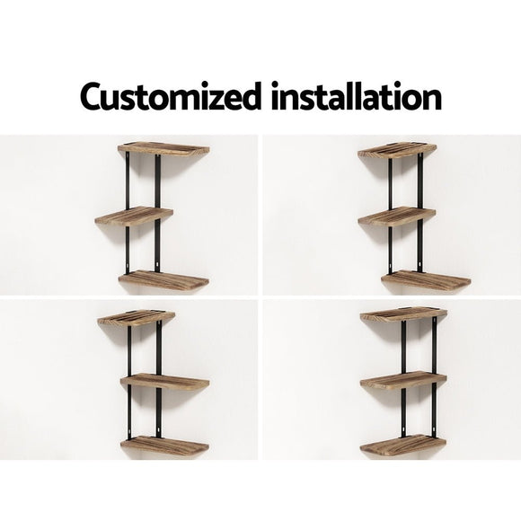 Artiss Floating Wall Shelf 3 - Tier - RnR Galore