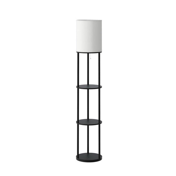 Artiss Floor Lamp 3 Tier Shelf Storage LED Light Stand Home Room Vintage Round - RnR Galore