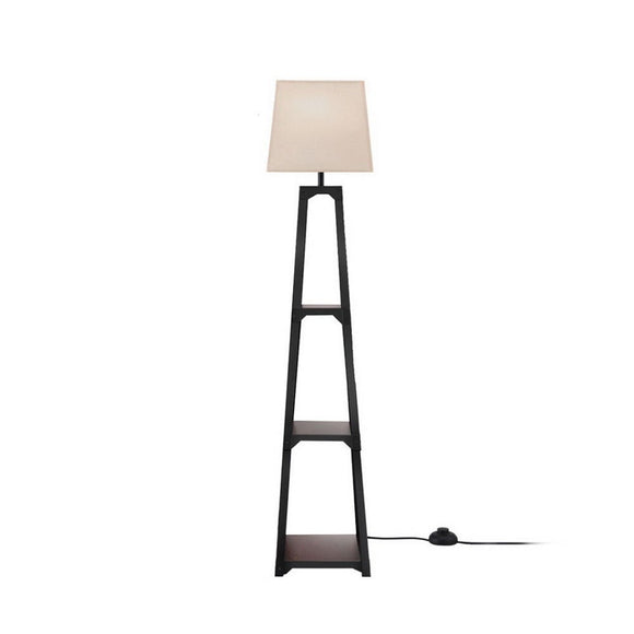 Artiss Floor Lamp 3 Tier Shelf Storage LED Light Stand Home Room Vintage White - RnR Galore