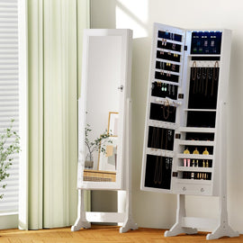 Artiss Jewellery Cabinet Mirror Free Standing - RnR Galore