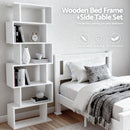Artiss King Single Bed Frame and Bookshelf - RnR Galore