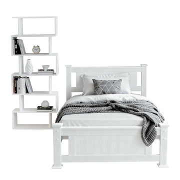 Artiss King Single Bed Frame and Bookshelf - RnR Galore