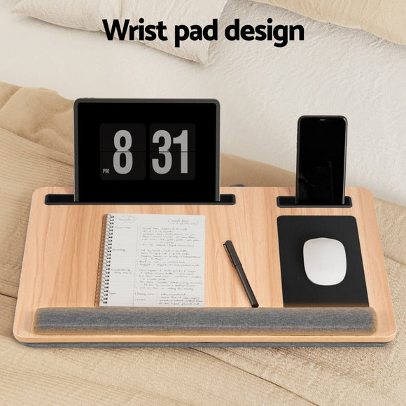 Artiss Lap Desk Laptop Desks Portable w/ Wrist - rest Phone Slot Mouse Pad 55CM - RnR Galore