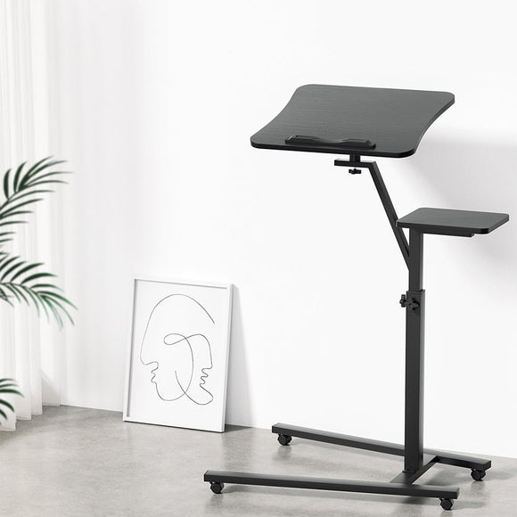 Artiss Laptop Desk Computer Table Height Adjustable Tiltable Mouse Board Black - RnR Galore