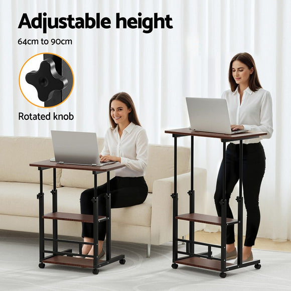 Artiss Laptop Desk Height Adjustable Mobile Workstation Computer Desks 60CM - RnR Galore