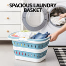 Artiss Laundry Basket Hamper Large Foldable Washing Clothes Storage Organiser Blue - RnR Galore