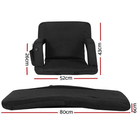 Artiss Lounge Sofa Bed With Armrest Heated Floor Recliner Futon Couch Folding Chair Cushion - RnR Galore