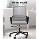 Artiss Mesh Office Chair Computer Gaming Desk Chairs Work Study Mid Back Grey - RnR Galore