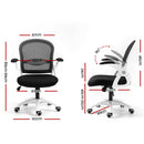 Artiss Mesh Office Chair Mid Back Black - RnR Galore