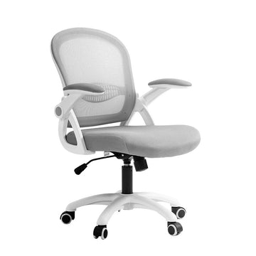 Artiss Mesh Office Chair Mid Back Grey - RnR Galore