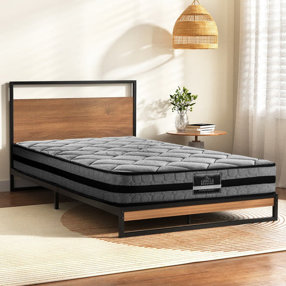 Artiss Metal Bed Frame King Single Size Beds Platform with Mattress - RnR Galore