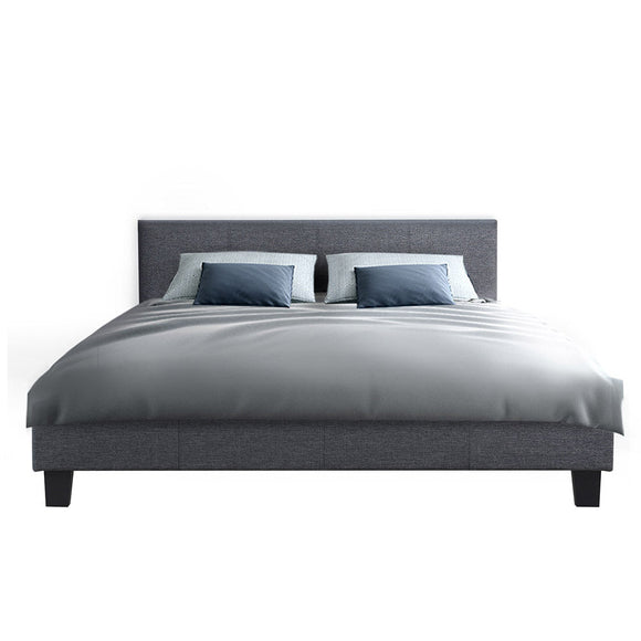Artiss Neo Bed Frame Fabric - Grey Double - RnR Galore