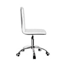 Artiss Office Chair Conference Chairs PU Leather Low Back White - RnR Galore