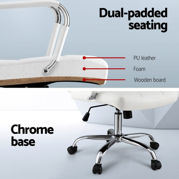 Artiss Office Chair Seat PU Work Computer Desk Chairs - RnR Galore