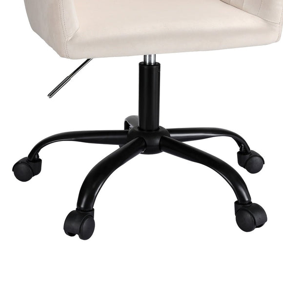 Artiss Office Chair Velvet Seat Cream - RnR Galore