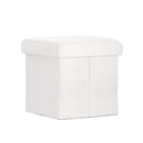 Artiss Ottoman Storage Foot Stool Vanity Square Teddy - RnR Galore