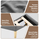 Artiss Queen Bed Frame Upholstered Adjustable Headboard Mood Lighting Heavy Duty Grey Velvet - RnR Galore