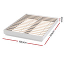 Artiss Queen Bed Frame with 16Colour Led Light Wooden Platform Bed Base DAYGLOW - RnR Galore