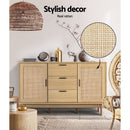 Artiss Rattan Buffet Sideboard - BRIONY Oak - RnR Galore