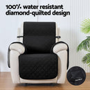 Artiss Recliner Chair Cover 100% Water Resistant Black - RnR Galore