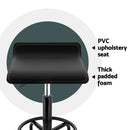 Artiss Salon Stool Square Swivel Chair Black - RnR Galore
