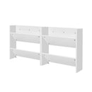 Artiss Shoe Rack 2 - tier 12 Pairs Wall Mounted x2 - White - RnR Galore