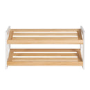 Artiss Shoe Rack 2 Tier 6 Pairs White Kara - RnR Galore