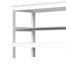Artiss Shoe Rack Cabinet Bamboo Bench 10 Paris White - RnR Galore