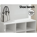 Artiss Shoe Rack Cabinet Hall Tree Coat Rack 180CM White - RnR Galore