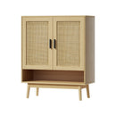 Artiss Shoe Rack Cabinet Rattan 5 - tier 20 Pairs Dani - RnR Galore
