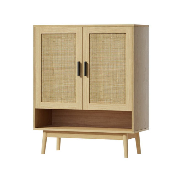 Artiss Shoe Rack Cabinet Rattan 5 - tier 20 Pairs Dani - RnR Galore