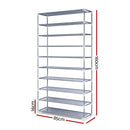 Artiss Shoe Rack Cabinet Stackable 10 - Tier Grey - RnR Galore