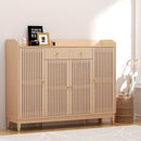 Artiss Shoe Rack Cabinet with Shelves 26 Pairs Pine - RnR Galore