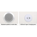 Artiss Smart Bedside Table 2 Drawers with Wireless Charging Ports LED White AIKA - RnR Galore