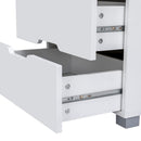 Artiss Smart Bedside Table 3 Drawers with Wireless Charging Ports LED White ADAD - RnR Galore