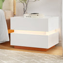 Artiss Smart Bedside Table LED Wireless Charging Ada - RnR Galore